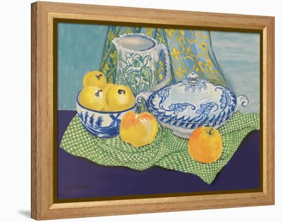 Still life with Tureen and Apples,1999,-Joan Thewsey-Framed Premier Image Canvas