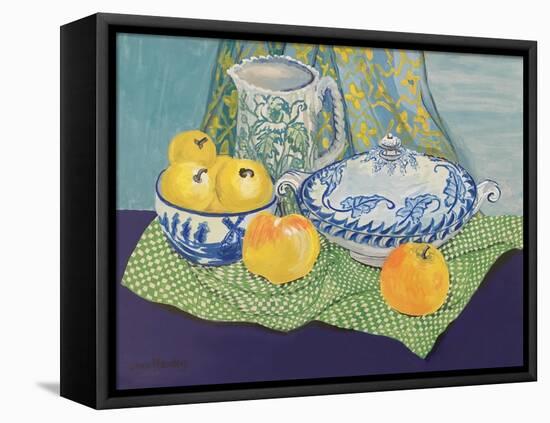 Still life with Tureen and Apples,1999,-Joan Thewsey-Framed Premier Image Canvas
