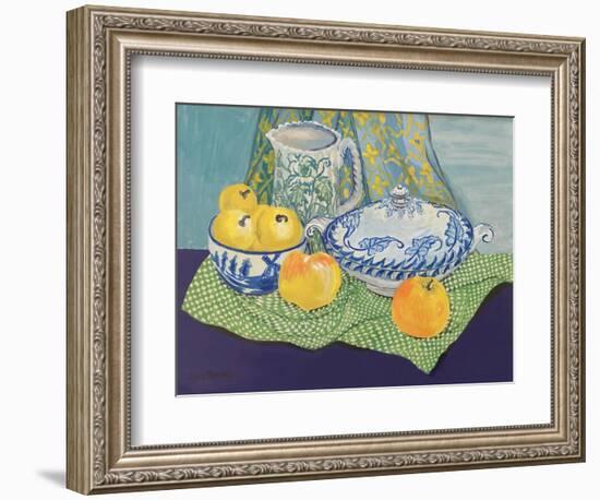 Still life with Tureen and Apples,1999,-Joan Thewsey-Framed Premium Giclee Print