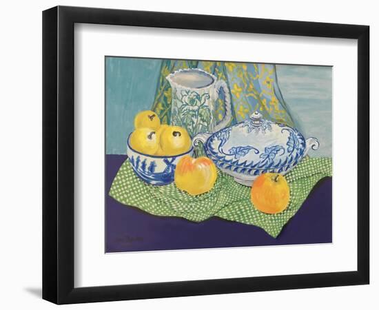 Still life with Tureen and Apples,1999,-Joan Thewsey-Framed Premium Giclee Print
