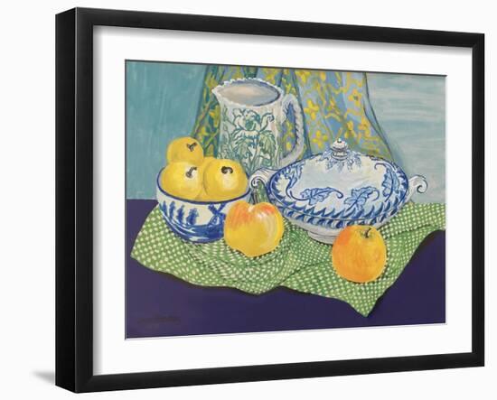 Still life with Tureen and Apples,1999,-Joan Thewsey-Framed Giclee Print