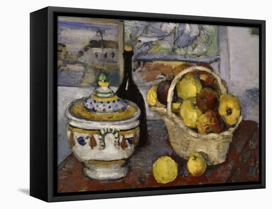 Still-Life with Tureen, c.1877-Paul Cézanne-Framed Premier Image Canvas