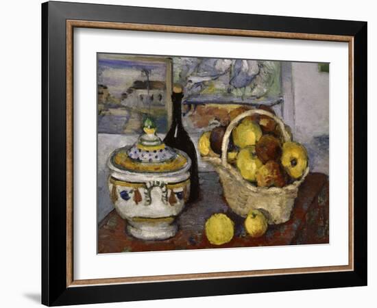 Still-Life with Tureen, c.1877-Paul Cézanne-Framed Giclee Print