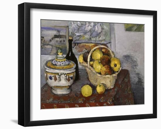 Still-Life with Tureen, c.1877-Paul Cézanne-Framed Giclee Print