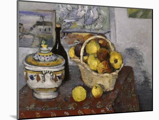 Still-Life with Tureen, c.1877-Paul Cézanne-Mounted Giclee Print