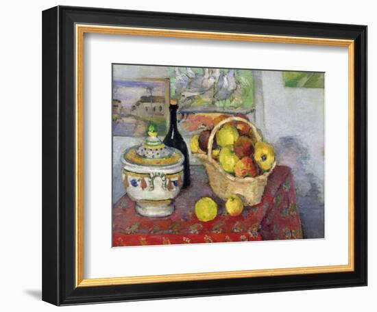 Still Life with Tureen, circa 1877-Paul Cézanne-Framed Giclee Print