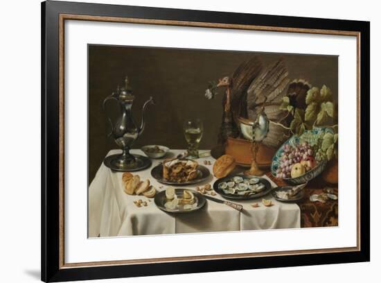 Still Life with Turkey Pie, 1627-Pieter Claesz-Framed Giclee Print