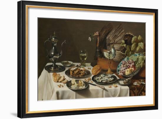 Still Life with Turkey Pie, 1627-Pieter Claesz-Framed Giclee Print