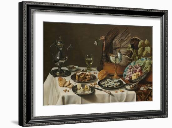 Still Life with Turkey Pie, 1627-Pieter Claesz-Framed Giclee Print