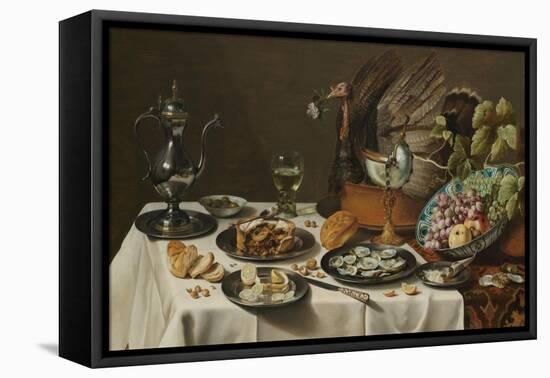 Still Life with Turkey Pie, 1627-Pieter Claesz-Framed Premier Image Canvas