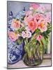 Still Life with Two Blue Ginger Jars-Joan Thewsey-Mounted Giclee Print