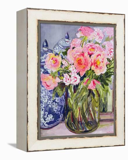 Still Life with Two Blue Ginger Jars-Joan Thewsey-Framed Premier Image Canvas