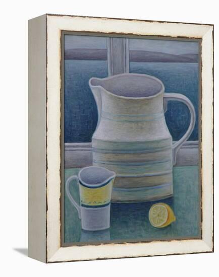 Still Life with Two Jugs and Lemon-Ruth Addinall-Framed Premier Image Canvas