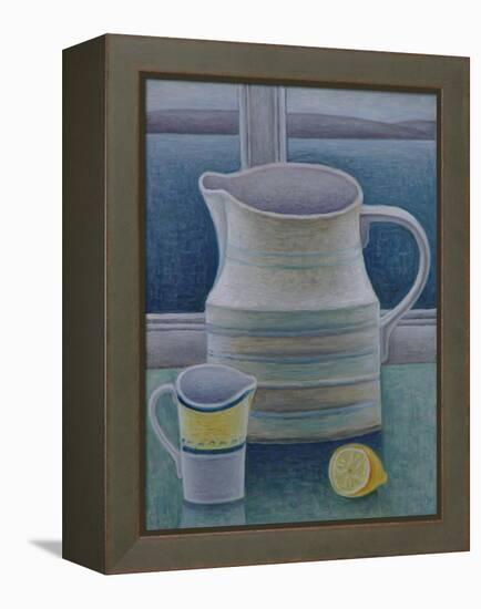 Still Life with Two Jugs and Lemon-Ruth Addinall-Framed Premier Image Canvas