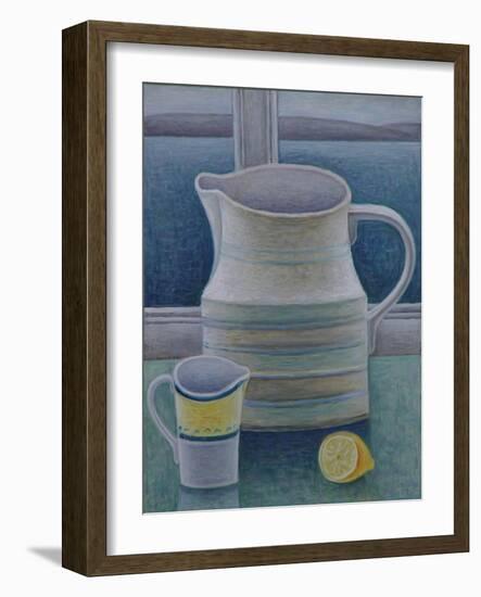 Still Life with Two Jugs and Lemon-Ruth Addinall-Framed Giclee Print