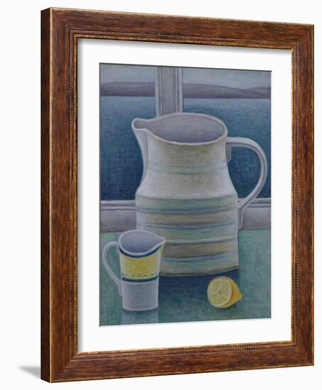 Still Life with Two Jugs and Lemon-Ruth Addinall-Framed Giclee Print