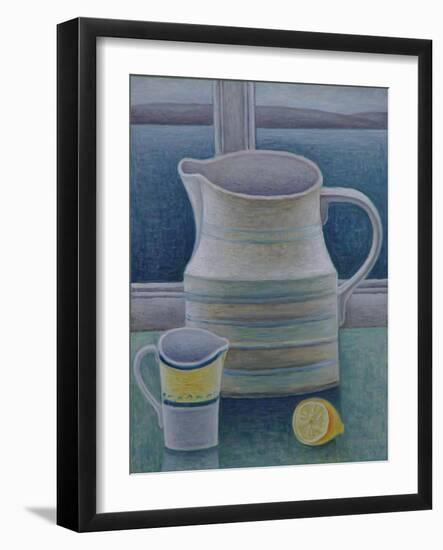 Still Life with Two Jugs and Lemon-Ruth Addinall-Framed Giclee Print