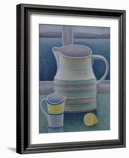 Still Life with Two Jugs and Lemon-Ruth Addinall-Framed Giclee Print