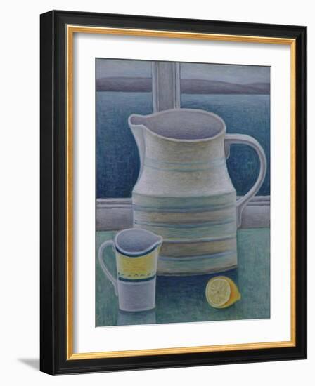 Still Life with Two Jugs and Lemon-Ruth Addinall-Framed Giclee Print