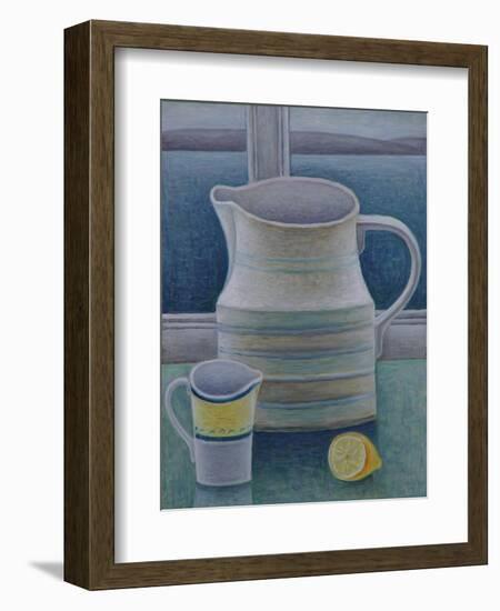 Still Life with Two Jugs and Lemon-Ruth Addinall-Framed Premium Giclee Print