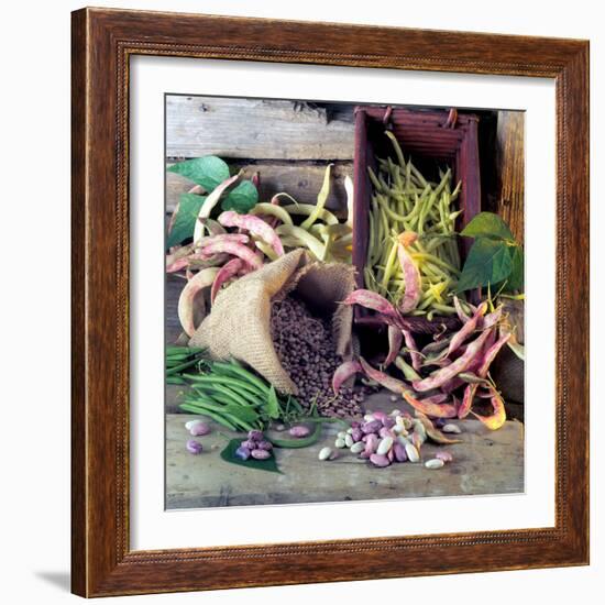 Still Life with Various Types of Beans-null-Framed Photographic Print