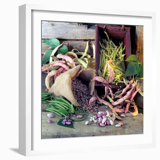 Still Life with Various Types of Beans-null-Framed Photographic Print