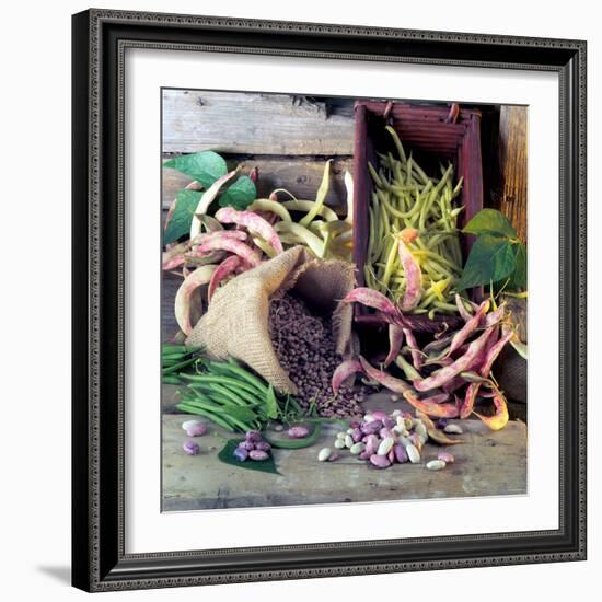 Still Life with Various Types of Beans-null-Framed Photographic Print