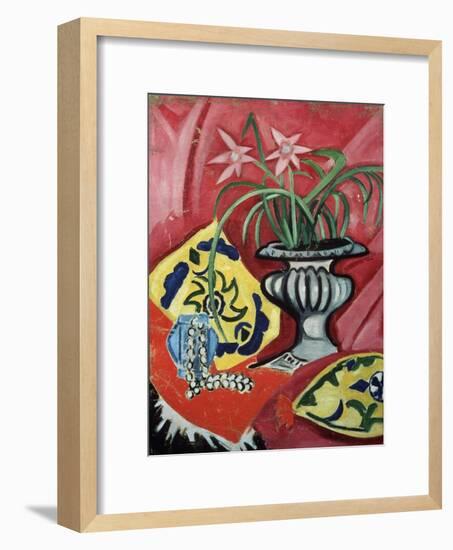 Still life with vase. 1912-Olga Rozanova-Framed Giclee Print