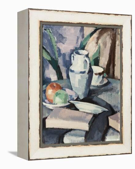 Still Life with Vase and Books-Samuel John Peploe-Framed Premier Image Canvas