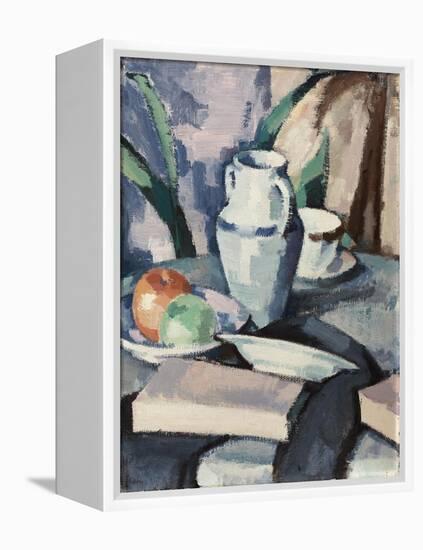 Still Life with Vase and Books-Samuel John Peploe-Framed Premier Image Canvas