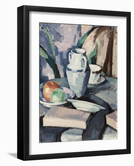 Still Life with Vase and Books-Samuel John Peploe-Framed Giclee Print