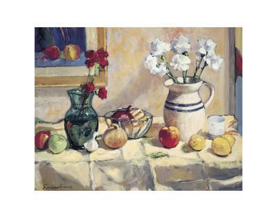 Still Life with Vase and Pitcher' Art Print - Tony Saladino | Art.com