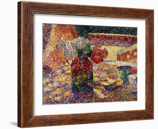 Still Life with Vase of Flowers, C.1907-Robert Delaunay-Framed Giclee Print