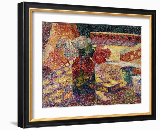 Still Life with Vase of Flowers, C.1907-Robert Delaunay-Framed Giclee Print