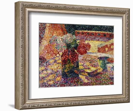 Still Life with Vase of Flowers-Robert Delaunay-Framed Giclee Print