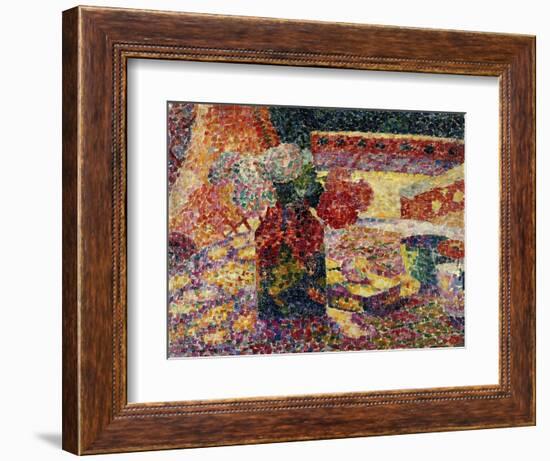 Still Life with Vase of Flowers-Robert Delaunay-Framed Giclee Print