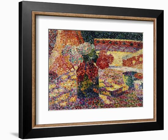 Still Life with Vase of Flowers-Robert Delaunay-Framed Giclee Print
