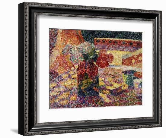 Still Life with Vase of Flowers-Robert Delaunay-Framed Giclee Print