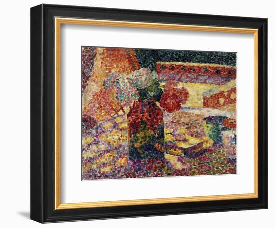 Still Life with Vase of Flowers-Robert Delaunay-Framed Giclee Print