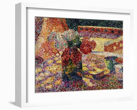 Still Life with Vase of Flowers-Robert Delaunay-Framed Giclee Print