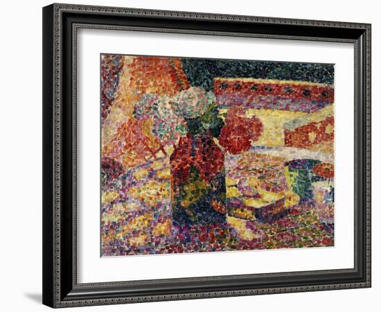 Still Life with Vase of Flowers-Robert Delaunay-Framed Giclee Print