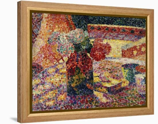 Still Life with Vase of Flowers-Robert Delaunay-Framed Premier Image Canvas