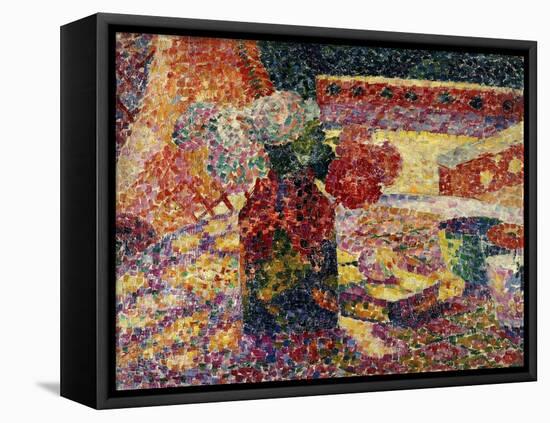 Still Life with Vase of Flowers-Robert Delaunay-Framed Premier Image Canvas