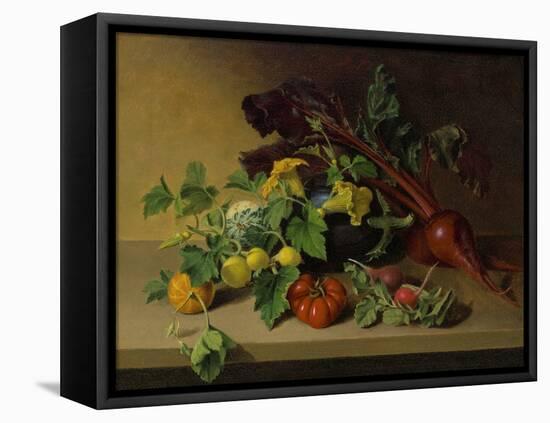 Still Life with Vegetables, 1826 (Oil on Canvas)-James the Elder Peale-Framed Premier Image Canvas