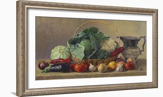Still Life With Vegetables-Valeriy Chuikov-Framed Giclee Print