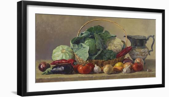 Still Life With Vegetables-Valeriy Chuikov-Framed Giclee Print