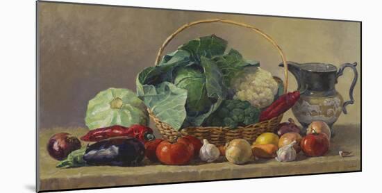 Still Life With Vegetables-Valeriy Chuikov-Mounted Giclee Print