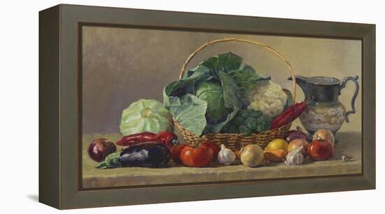 Still Life With Vegetables-Valeriy Chuikov-Framed Stretched Canvas