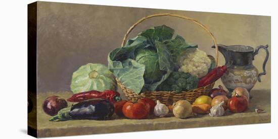 Still Life With Vegetables-Valeriy Chuikov-Framed Stretched Canvas
