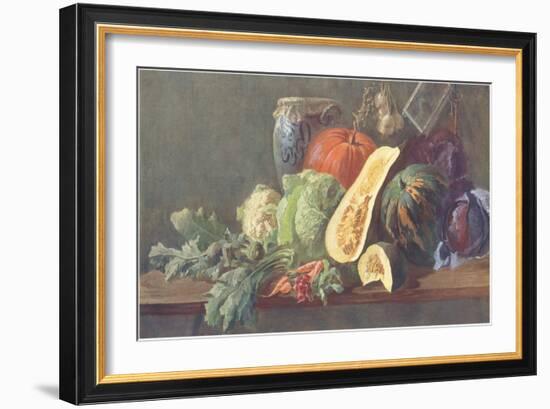 Still Life with Vegetables-null-Framed Art Print